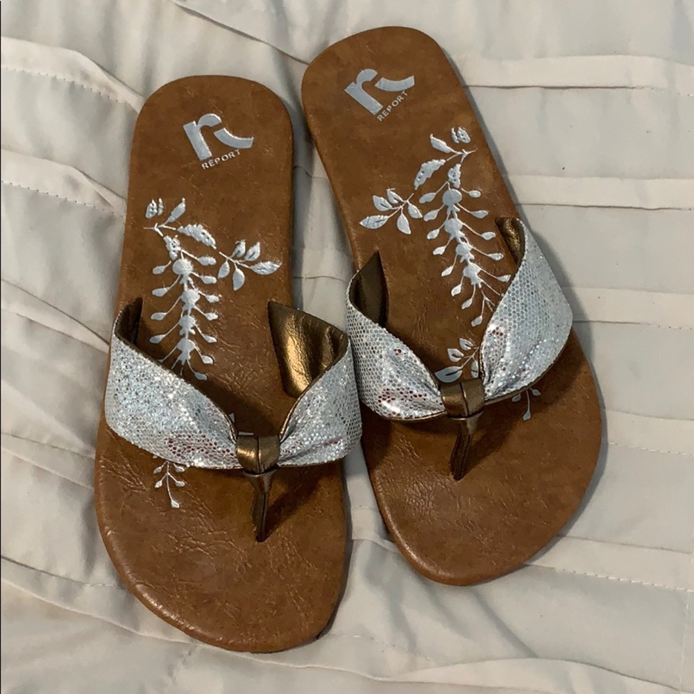 Flip flop-silver